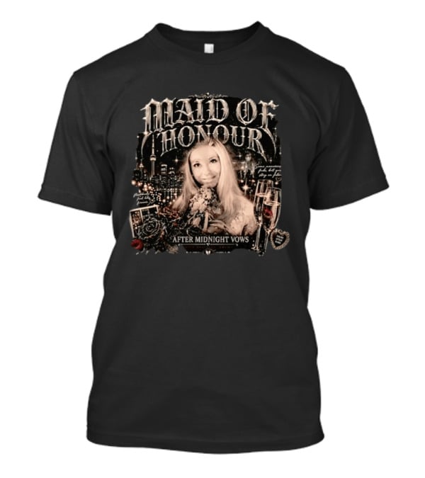 Maid Of Honour After Midnight Vows Romantic Toronto Skyline T-Shirt