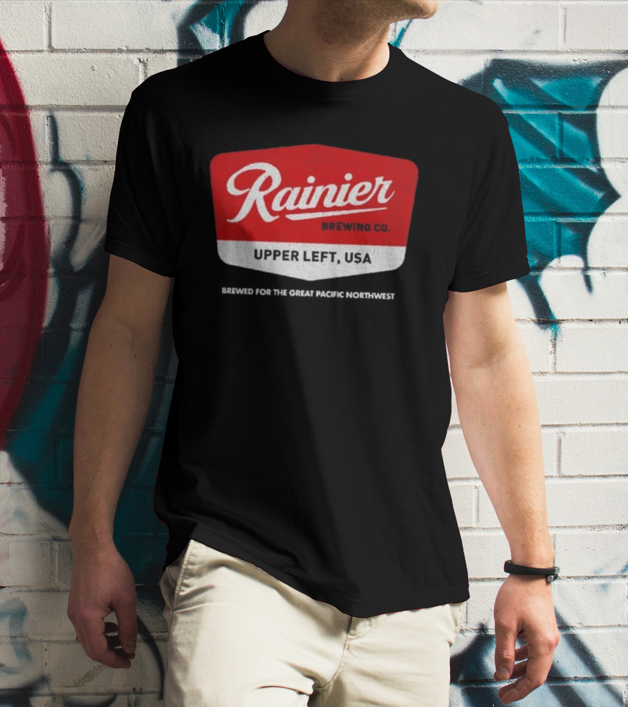 Rainier Brewing Co Upper Left USA Pacific Northwest T-Shirt