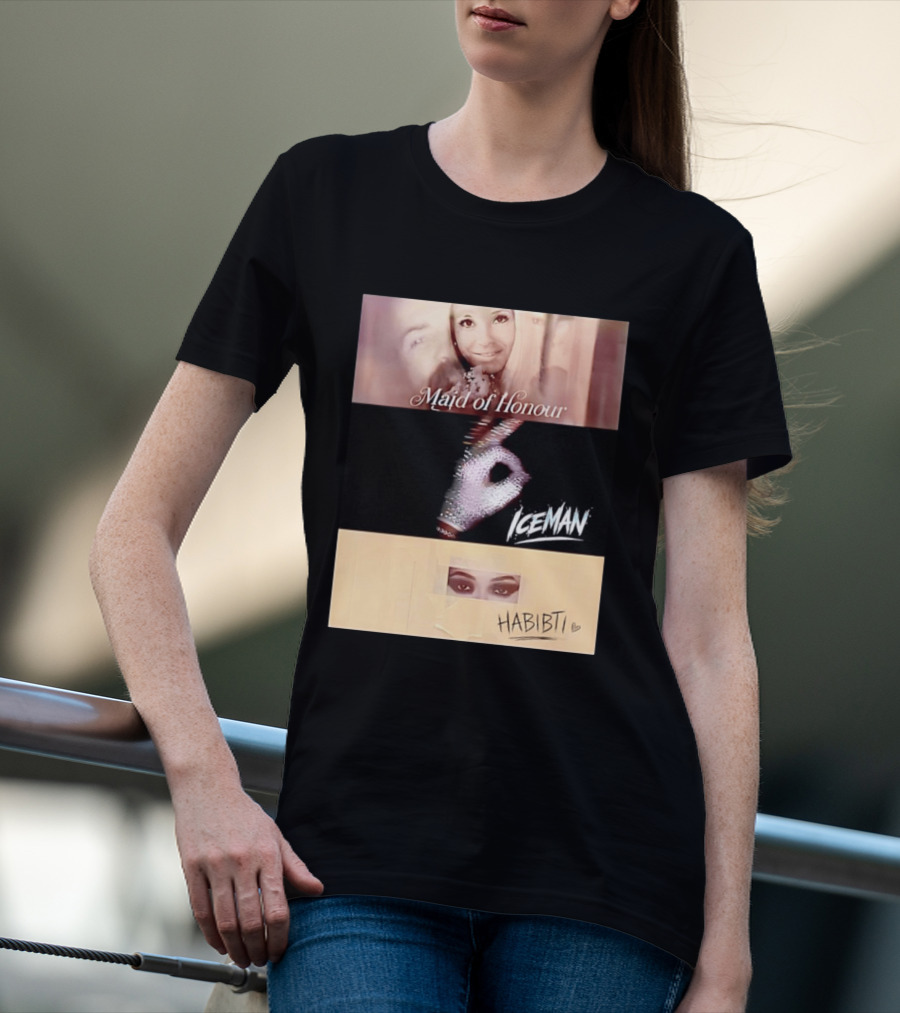 Maid Of Honour Iceman Habibti Mashup With Glove And Portraits T-Shirt