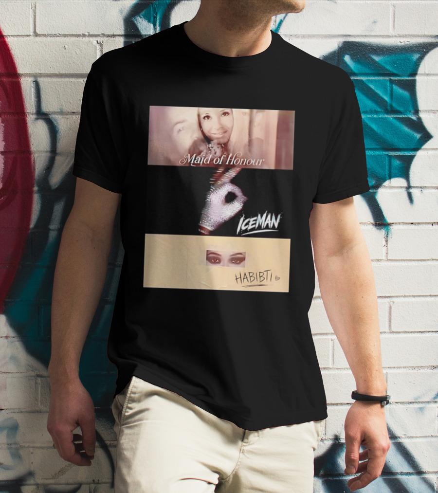 Maid Of Honour Iceman Habibti Mashup With Glove And Portraits T-Shirt