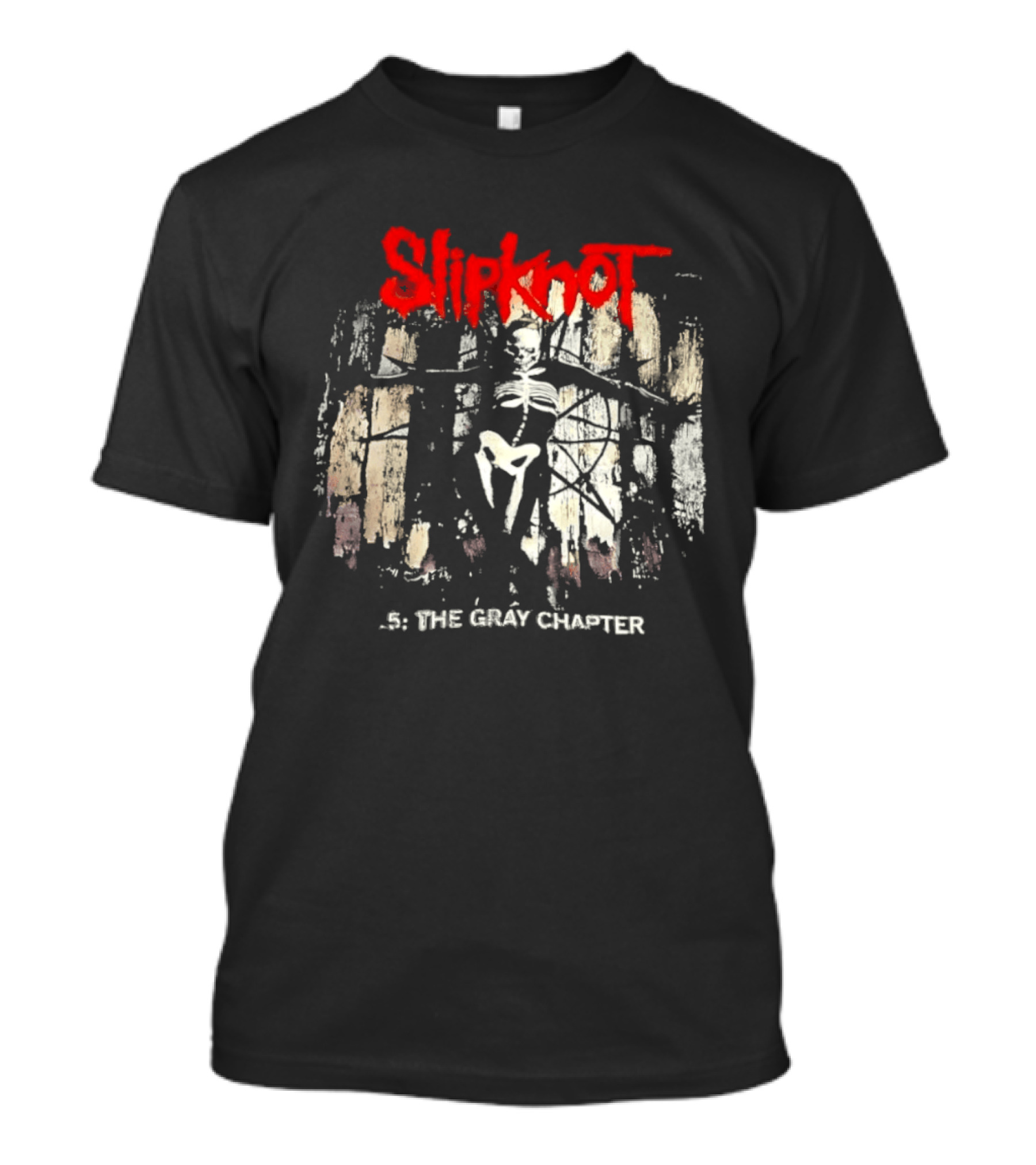 Slipknot Skull Skeleton 5 The Gray Chapter T-Shirt