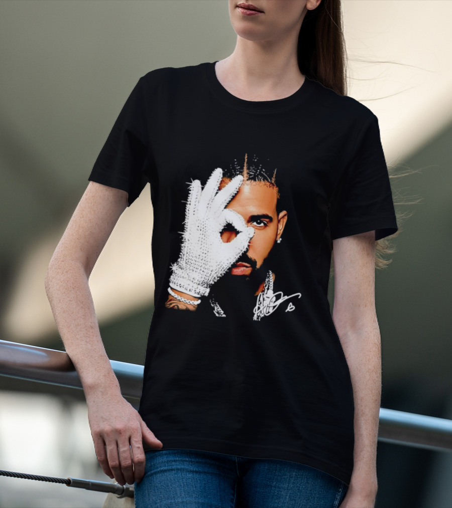 The Iceman Drake Rhinestone Glove T-Shirt