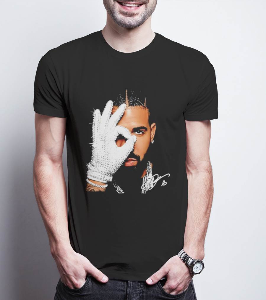 The Iceman Drake Rhinestone Glove T-Shirt