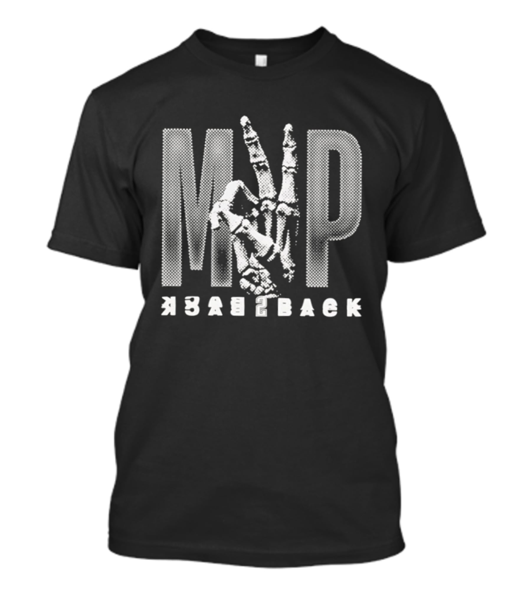 MVP Back 2 Back Skeleton Hand Shai Gilgeous Alexander T-Shirt