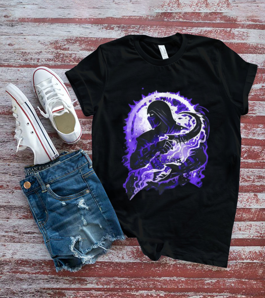 Noob Saibot Master Of The Shadow Mortal Kombat Dark Warrior Purple Aura T-Shirt