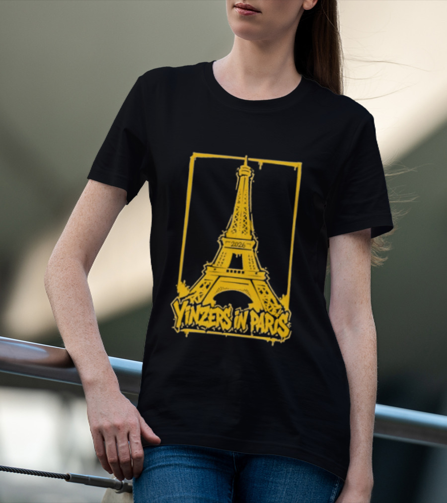 Pittsburgh Steelers Yinzers In Paris Eiffel Tower 2026 T-Shirt