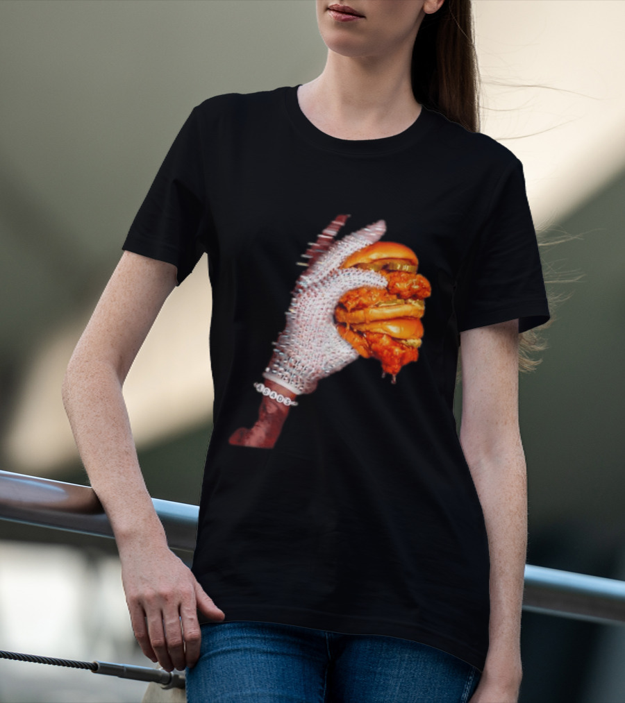 Shiny Gloves With Iceman Dreke Chicken Burger Meme T-Shirt