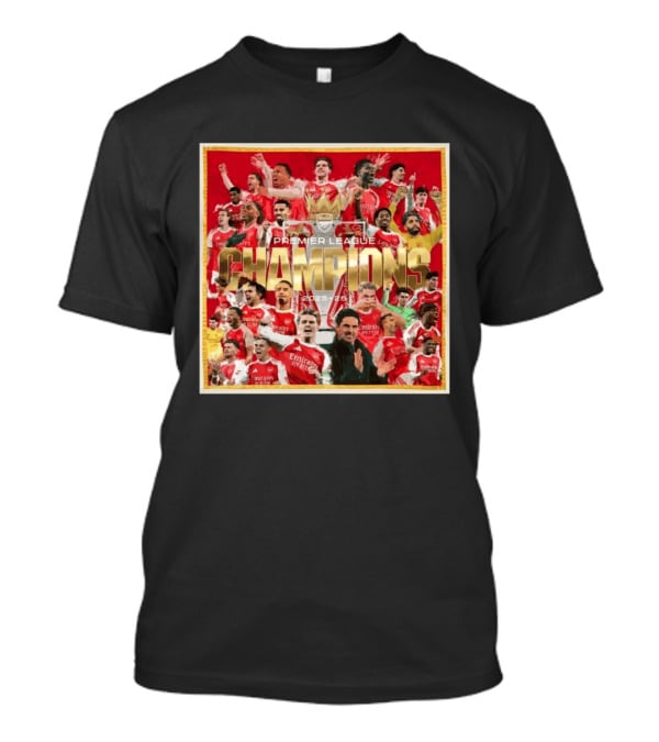 Arsenal Premier League Champions 2025 2026 Victory Celebration T-Shirt