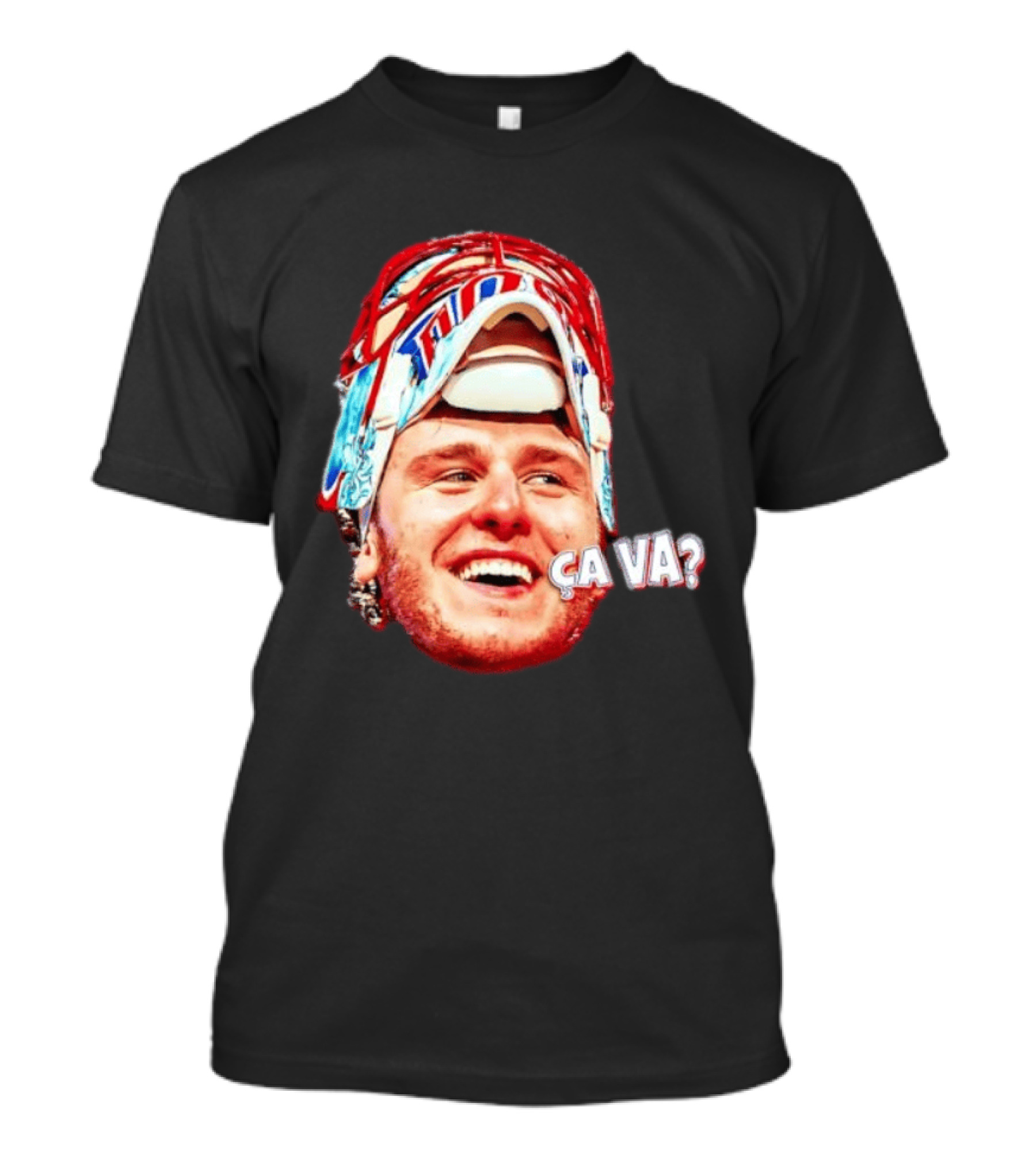 Dobeš Ça Va Big Face New Jersey Devils Hockey Fans Iconic Expression T-Shirt