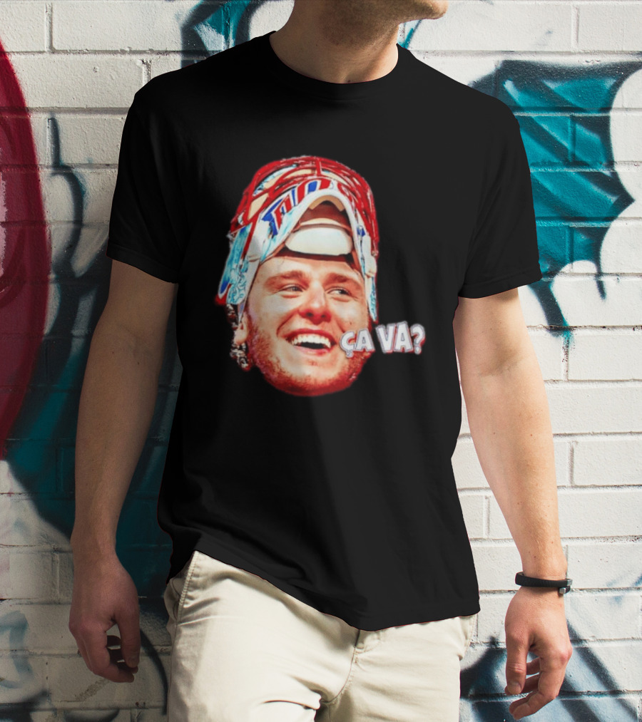 Dobeš Ça Va Big Face New Jersey Devils Hockey Fans Iconic Expression T-Shirt