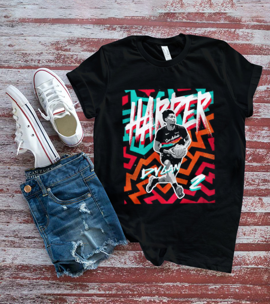 Dylan Harper San Antonio Spurs 2 NBA Fiesta T-Shirt