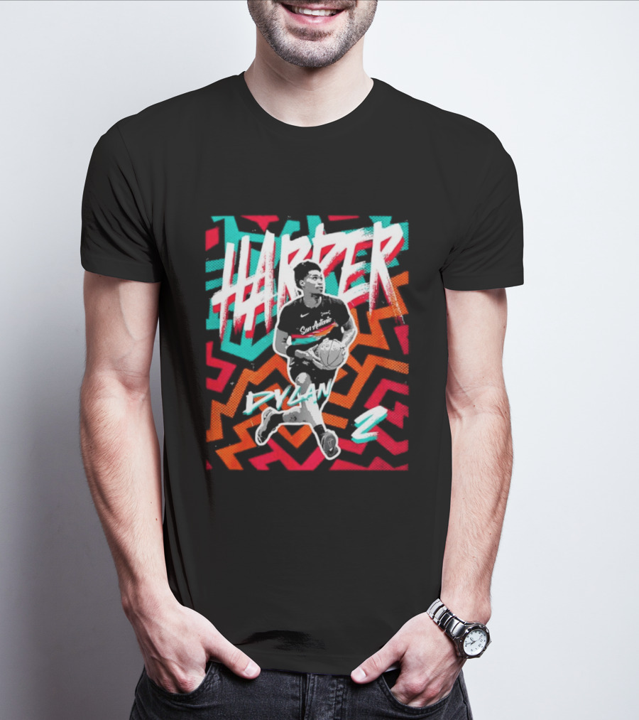 Dylan Harper San Antonio Spurs 2 NBA Fiesta T-Shirt