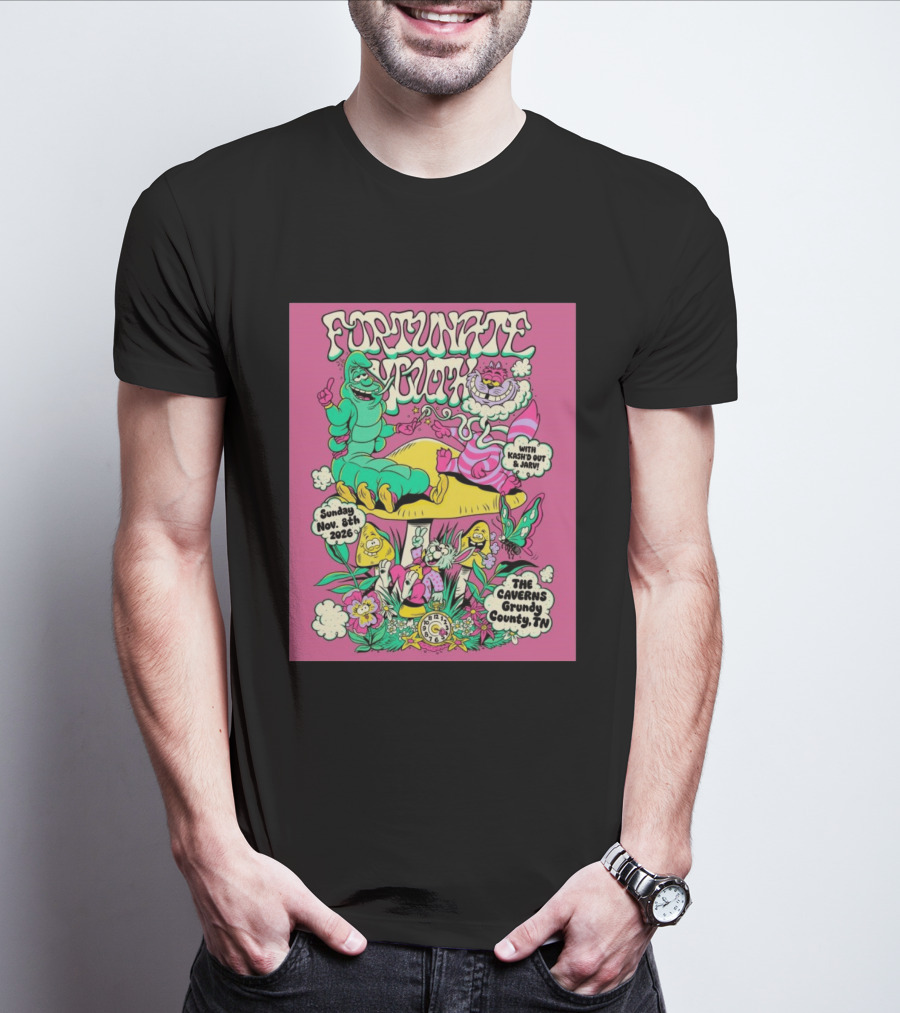 Fortunate Youth The Caverns Grundy County TN Nov 8th 2026 Kash'd Out And J Arv! T-Shirt