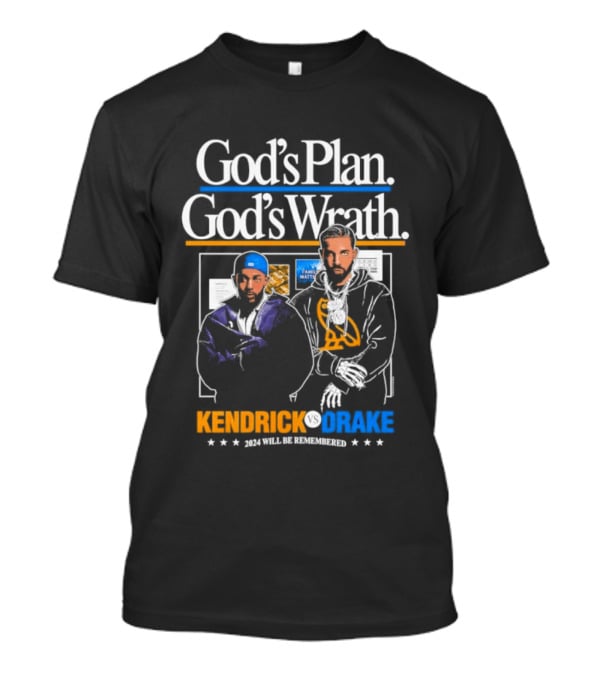Kendrick Lamar Drake God's Plan God's Wrath Collaboration T-Shirt