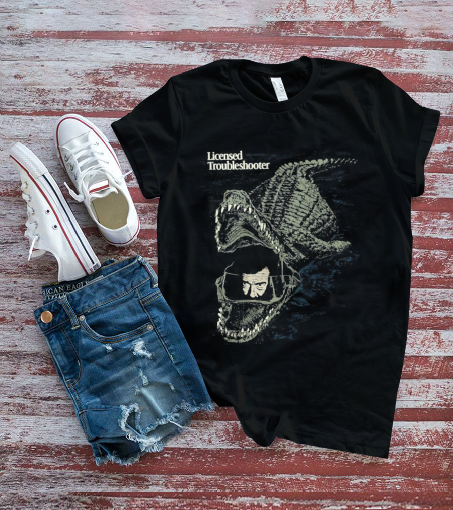 Licensed Troubleshooter Giant Crocodile Dark Adventure T-Shirt