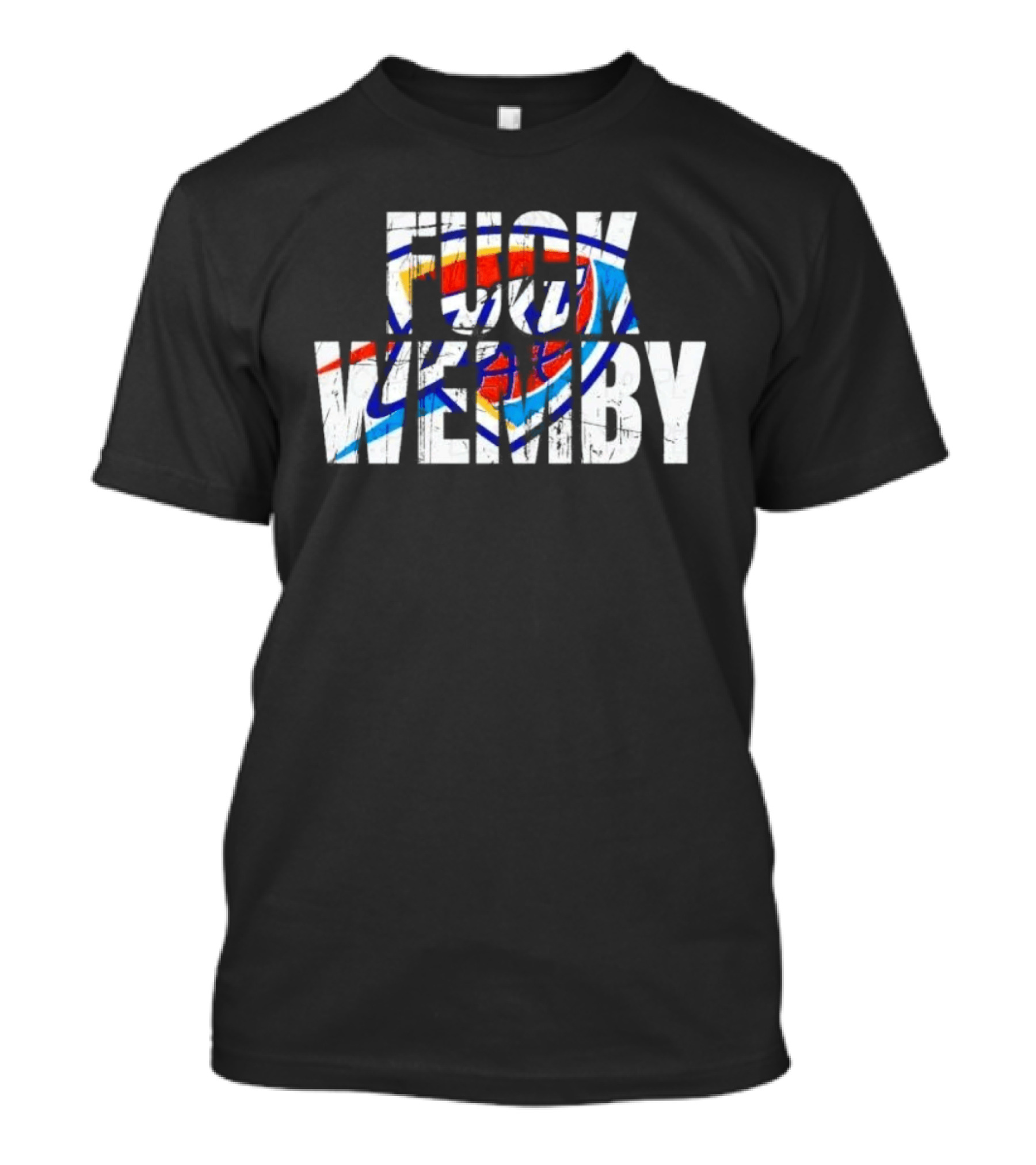 OKC Thunder Text Logo Overlay Wemby T-Shirt