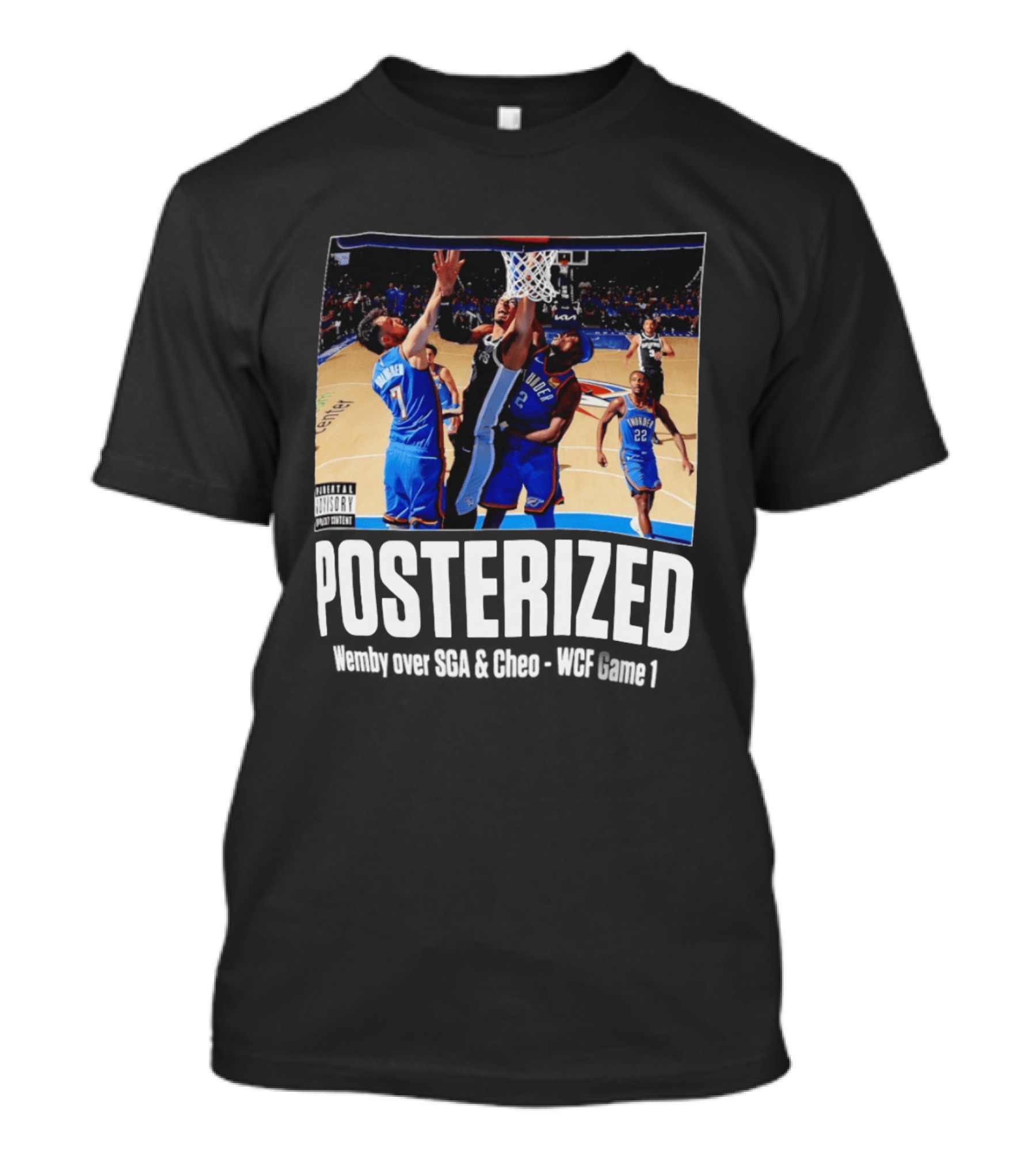 Ized Victor Wembanyama Chet Holmgren Shai Gilgeous Alexander NBA Game 1 2026 T-Shirt