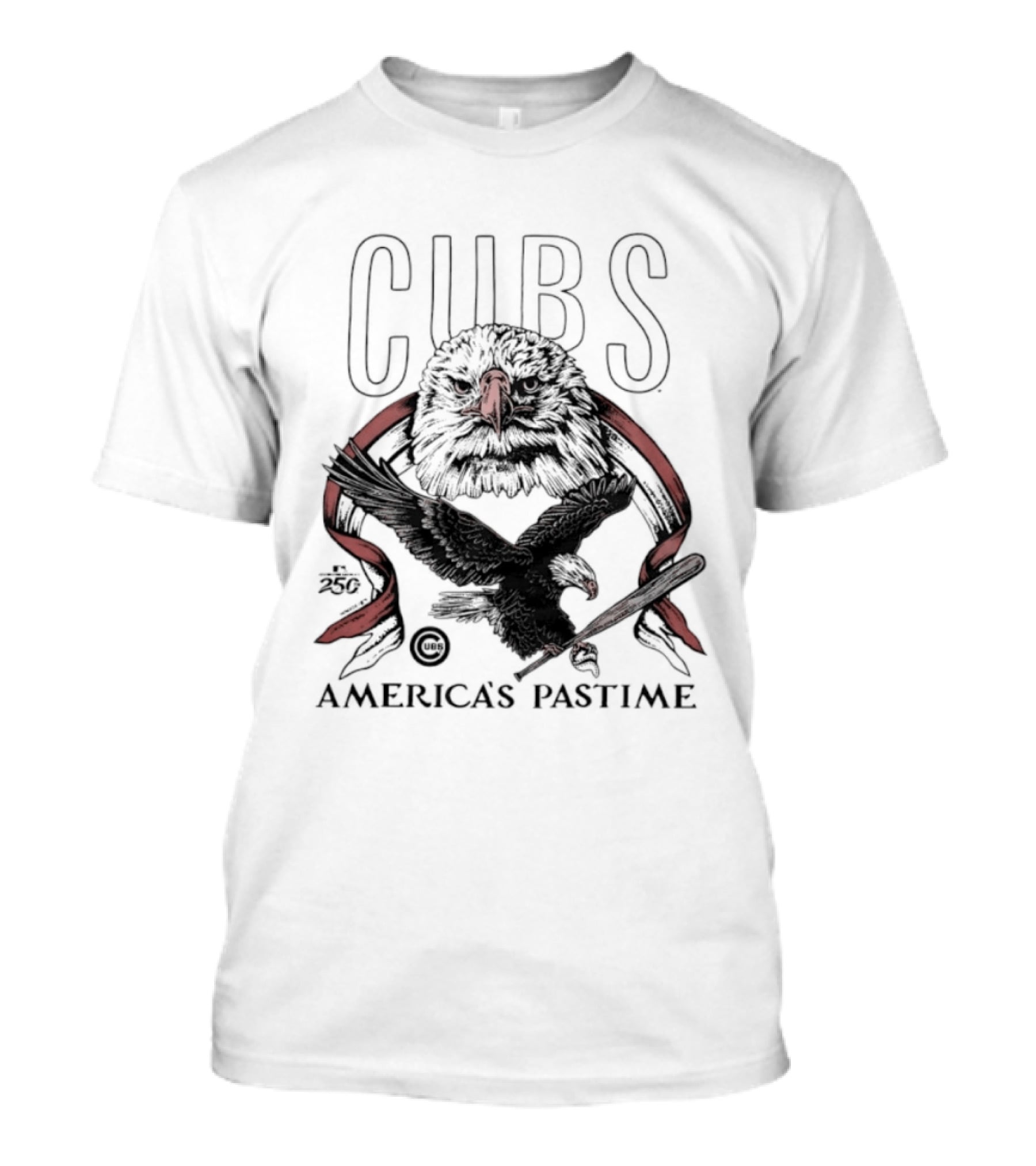 Chicago Cubs America's Pastime Bald Eagle Celebration 250th T-Shirt