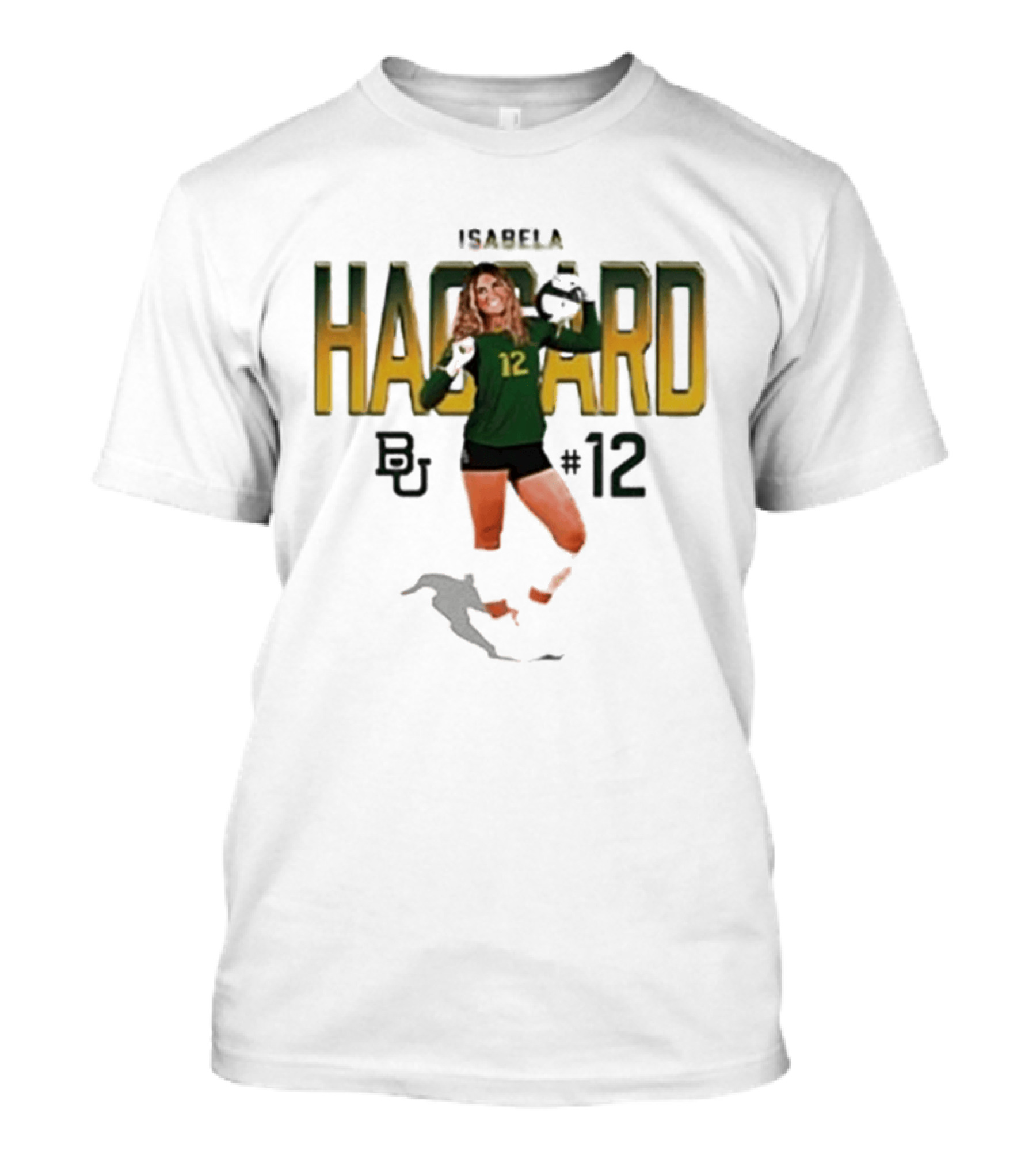 Isabela Haggard Baylor Volleyball Number 12 BU NCAA T-Shirt
