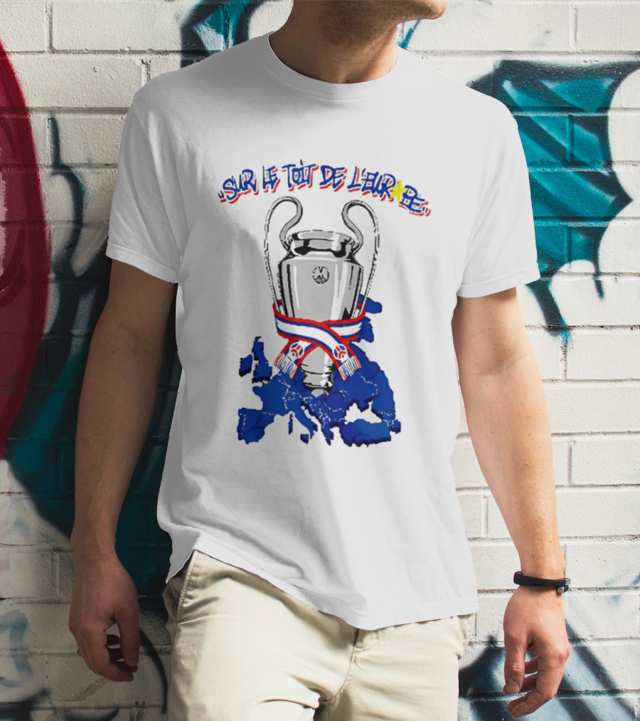 Paris Saint Germain Sur Le Toit De L'Europe 2026 Trophy T-Shirt