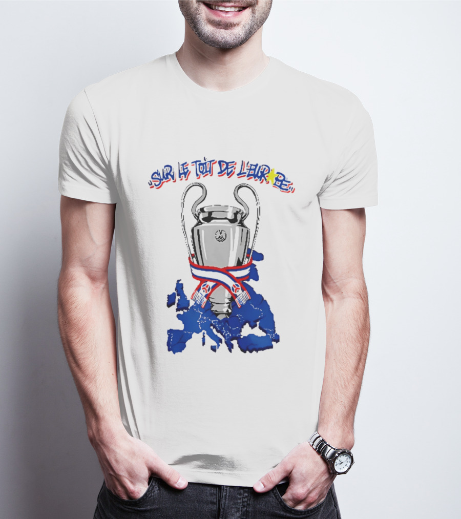 Paris Saint Germain Sur Le Toit De L'Europe 2026 Trophy T-Shirt