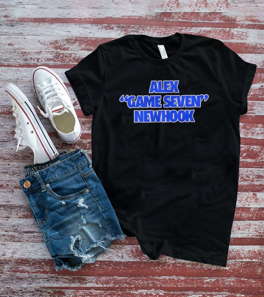 Alex "Game Seven" Newhook Blue Bold Text Sports Fan T-Shirt
