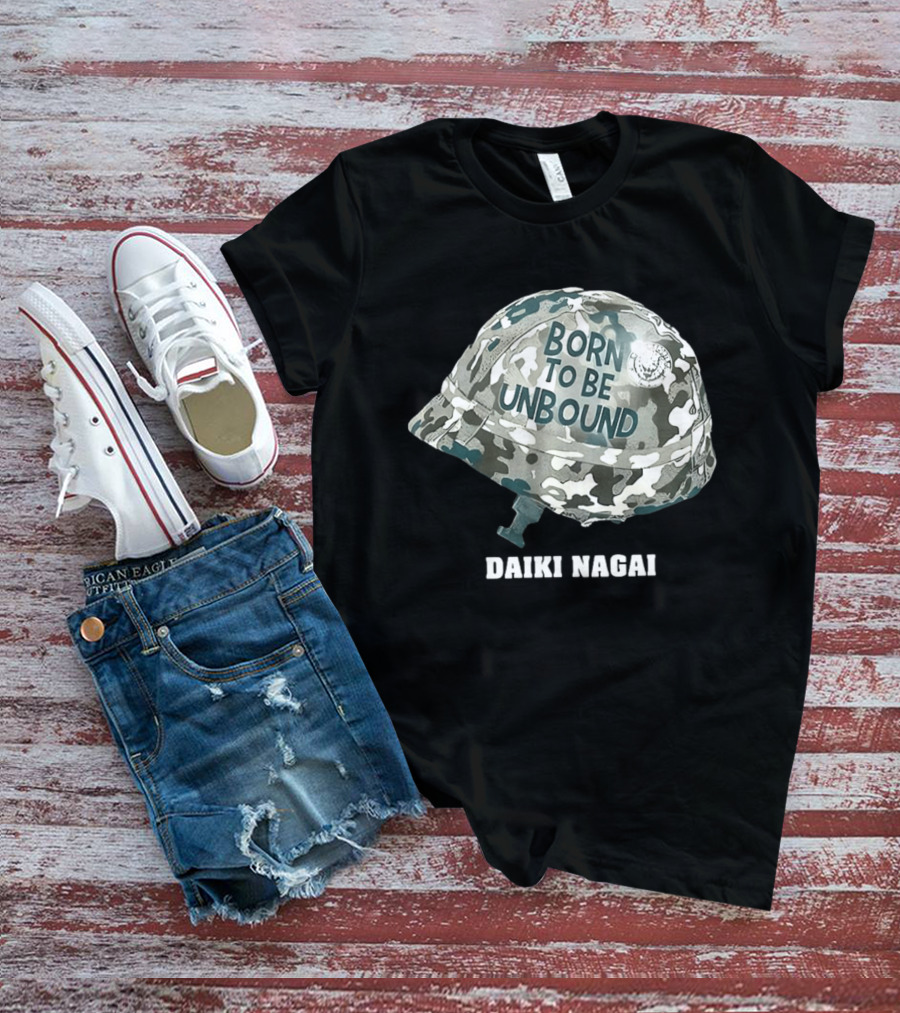 Daiki Nagai Born To Be Unbound Camouflage Helmet T-Shirt