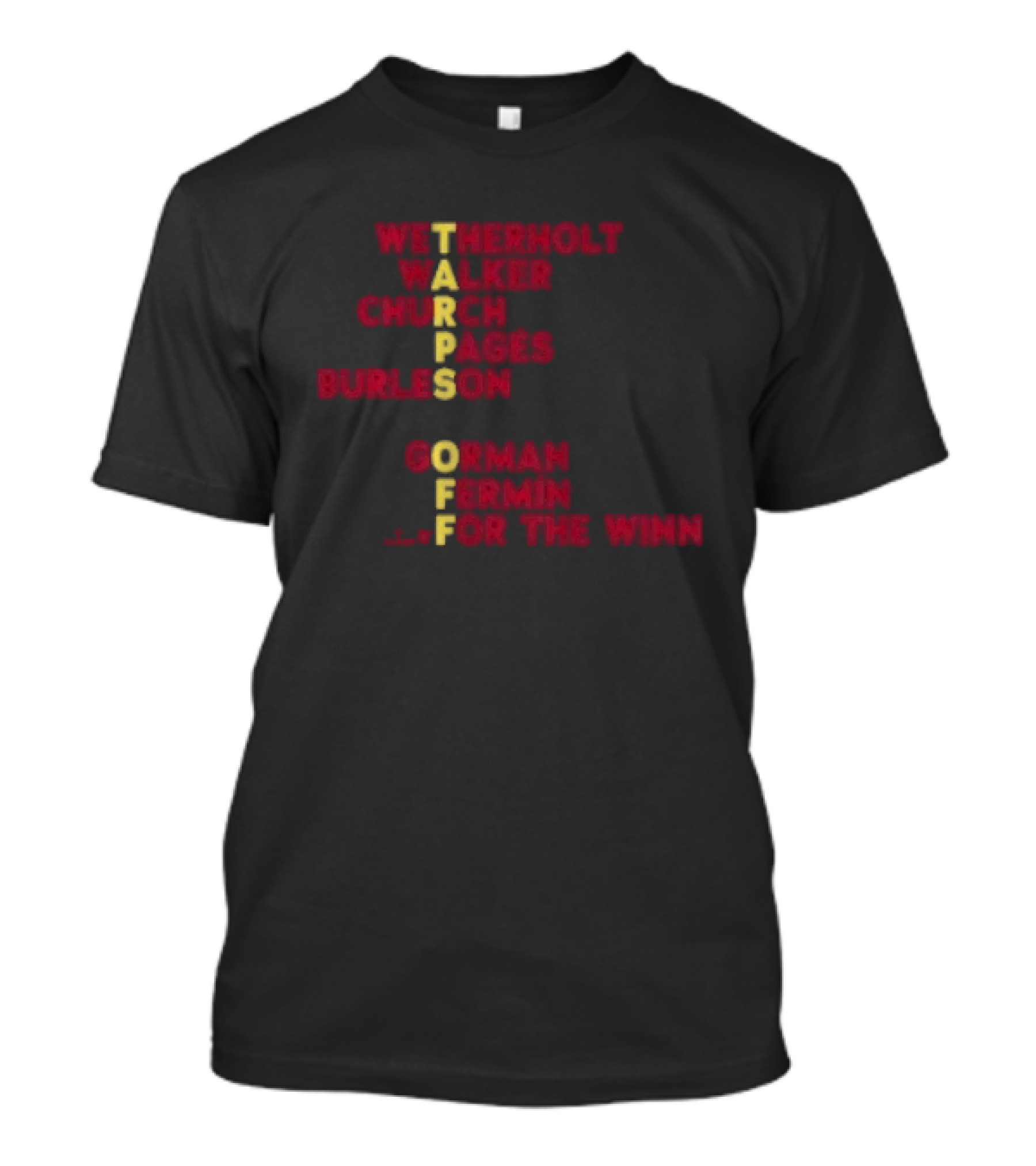 St. Louis Baseball Names Tarps Off Win Hermann Walker Church Aces Burleson Gorman Fermín T-Shirt