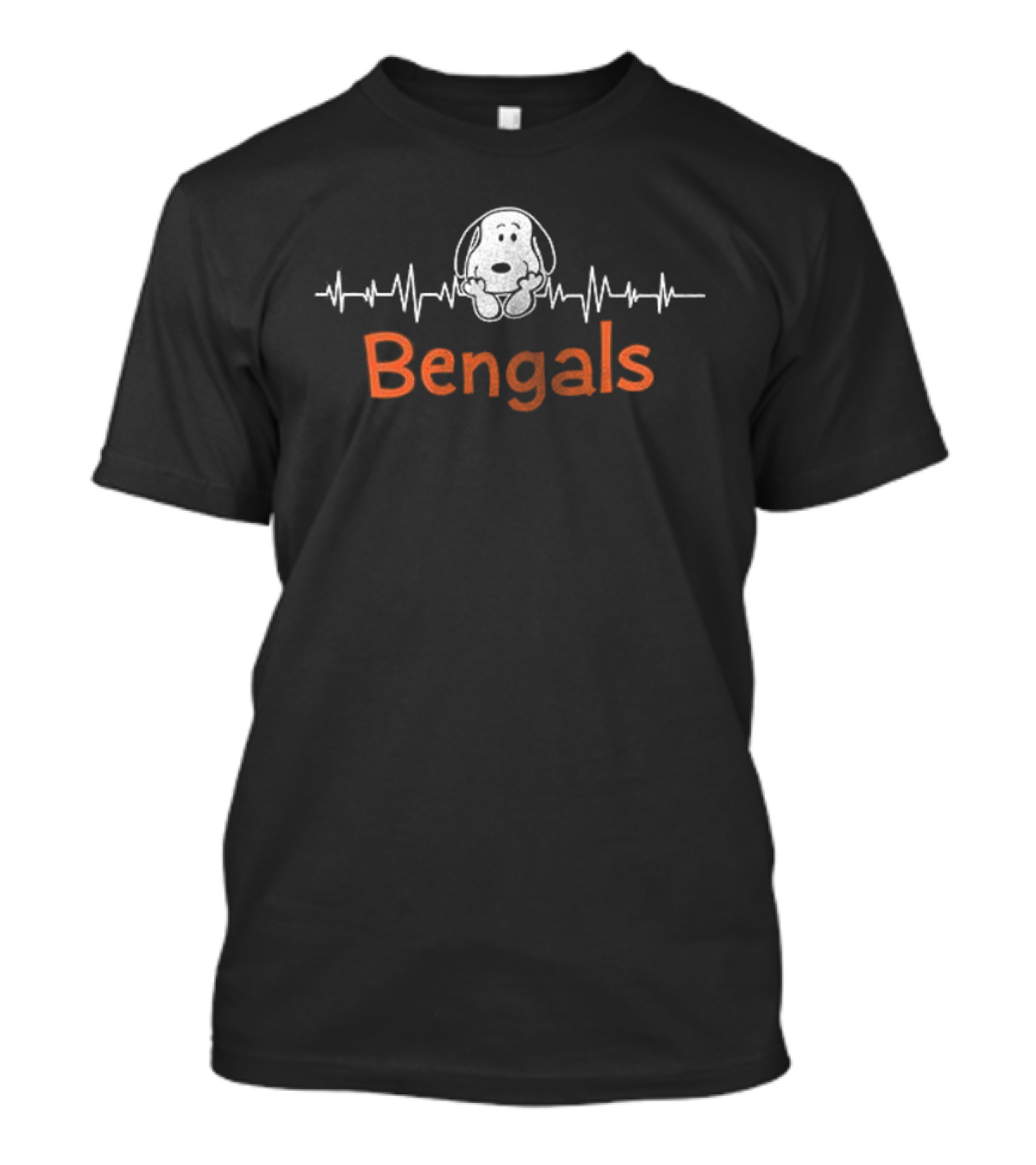 Cincinnati Bengals Peanuts Snoopy Nurse Heartbeat Bengals T-Shirt
