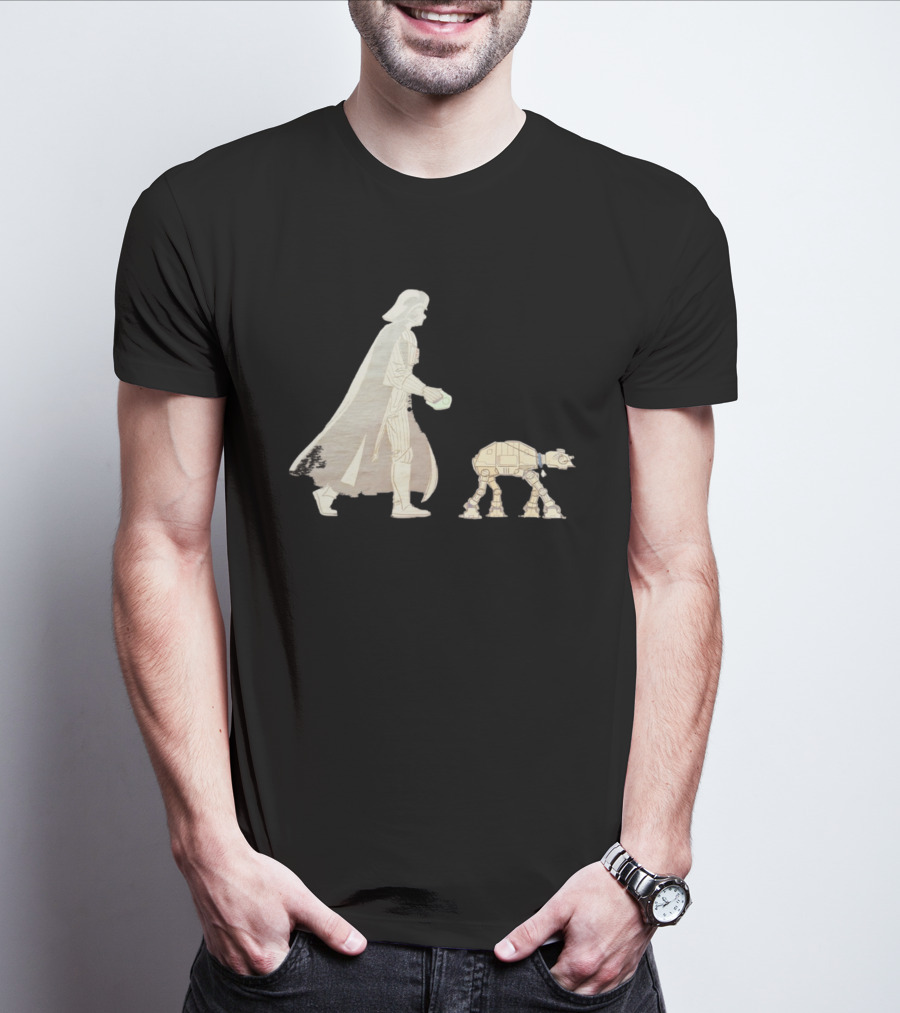 Star Wars Darth Vader Walking AT AT Walker T-Shirt