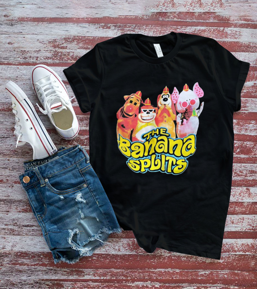 The Banana Splits Characters Hanna Barbera Retro Animation Series T-Shirt