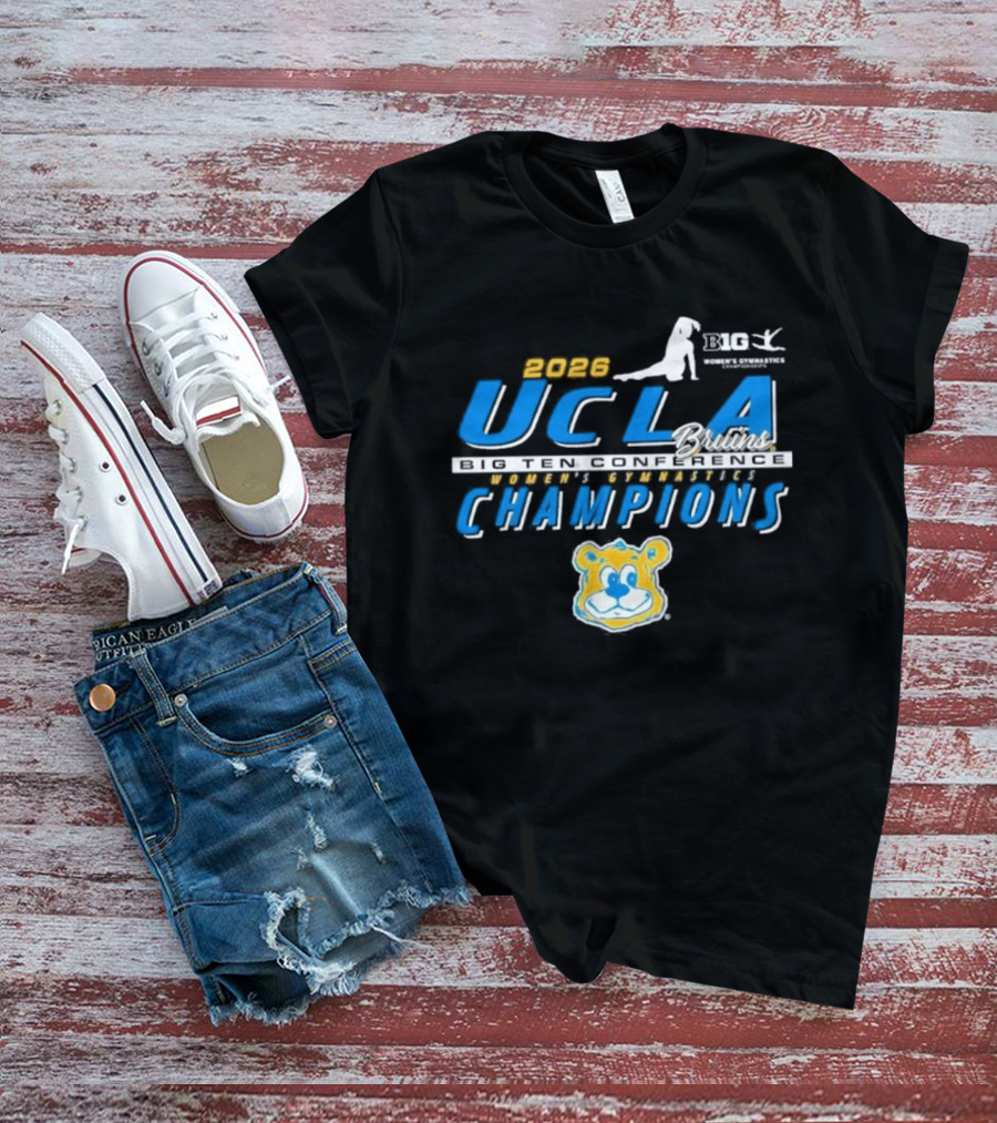 2023 UCLA Bruins Gymnastics Women's Big Ten Champions T-Shirt
