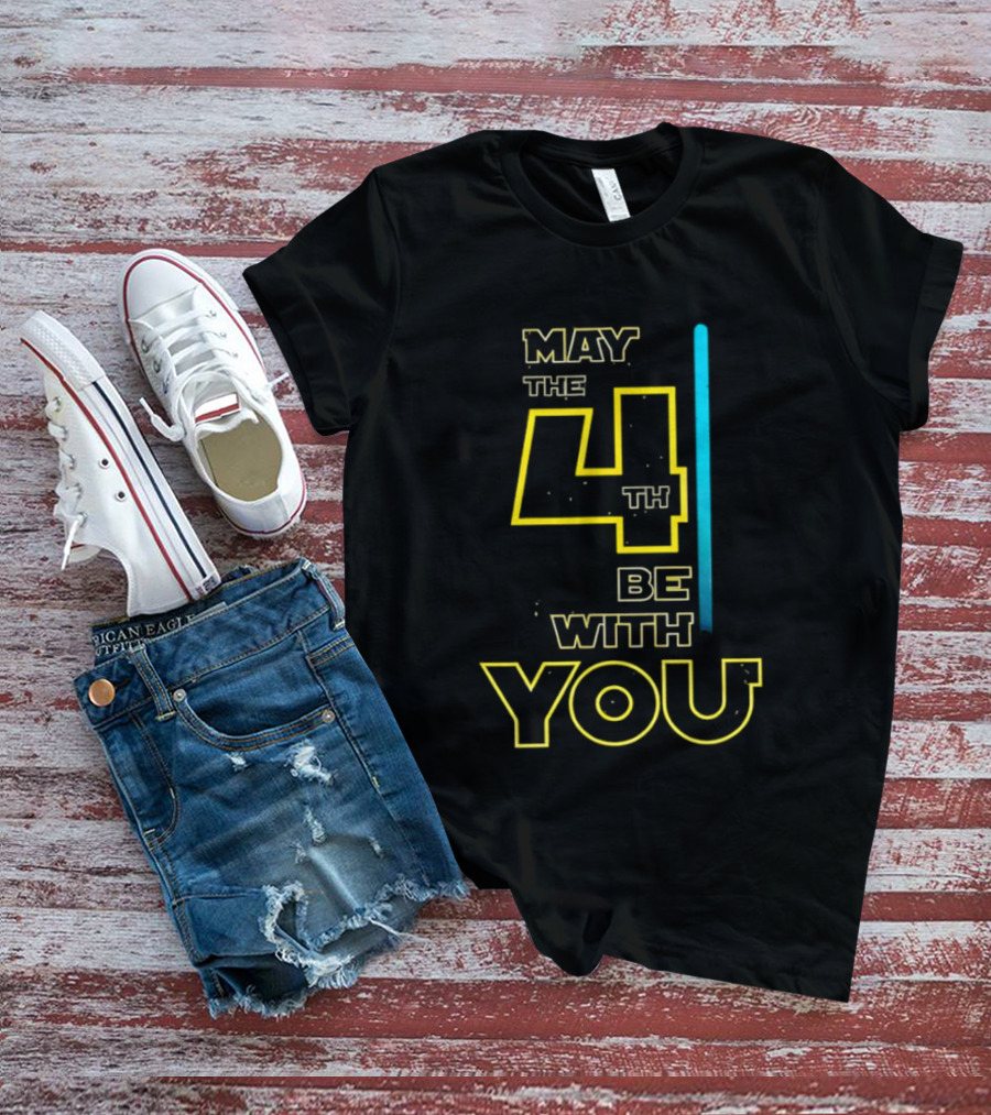 Star Wars May The 4th Be With You Lightsaber T-Shirt