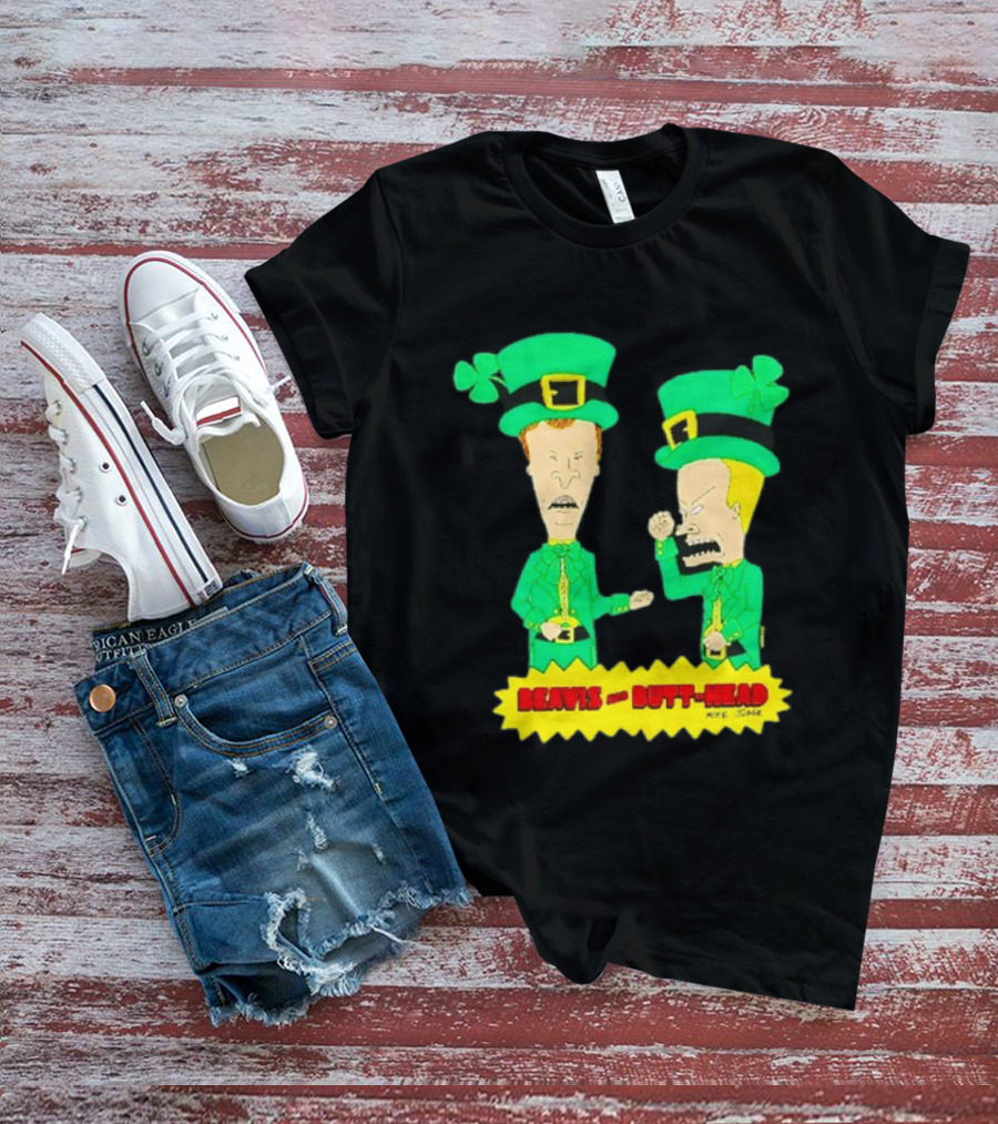 Beavis And Butt Head Leprechaun Costumes Green Bay Packers Mike Judge T-Shirt