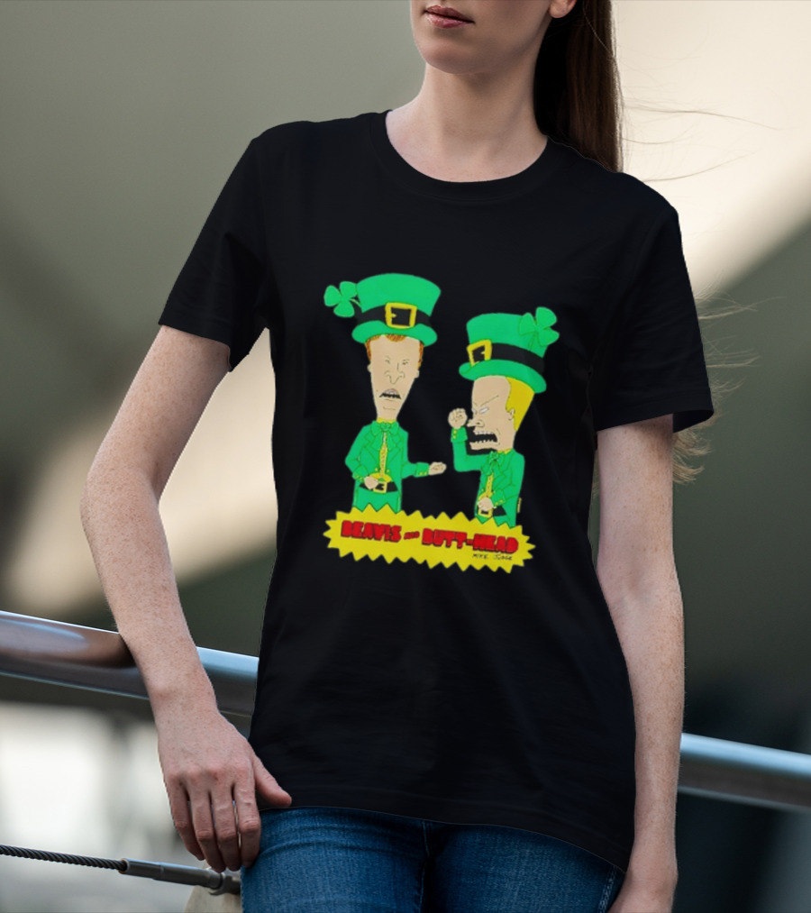 Beavis And Butt Head Leprechaun Costumes Green Bay Packers Mike Judge T-Shirt