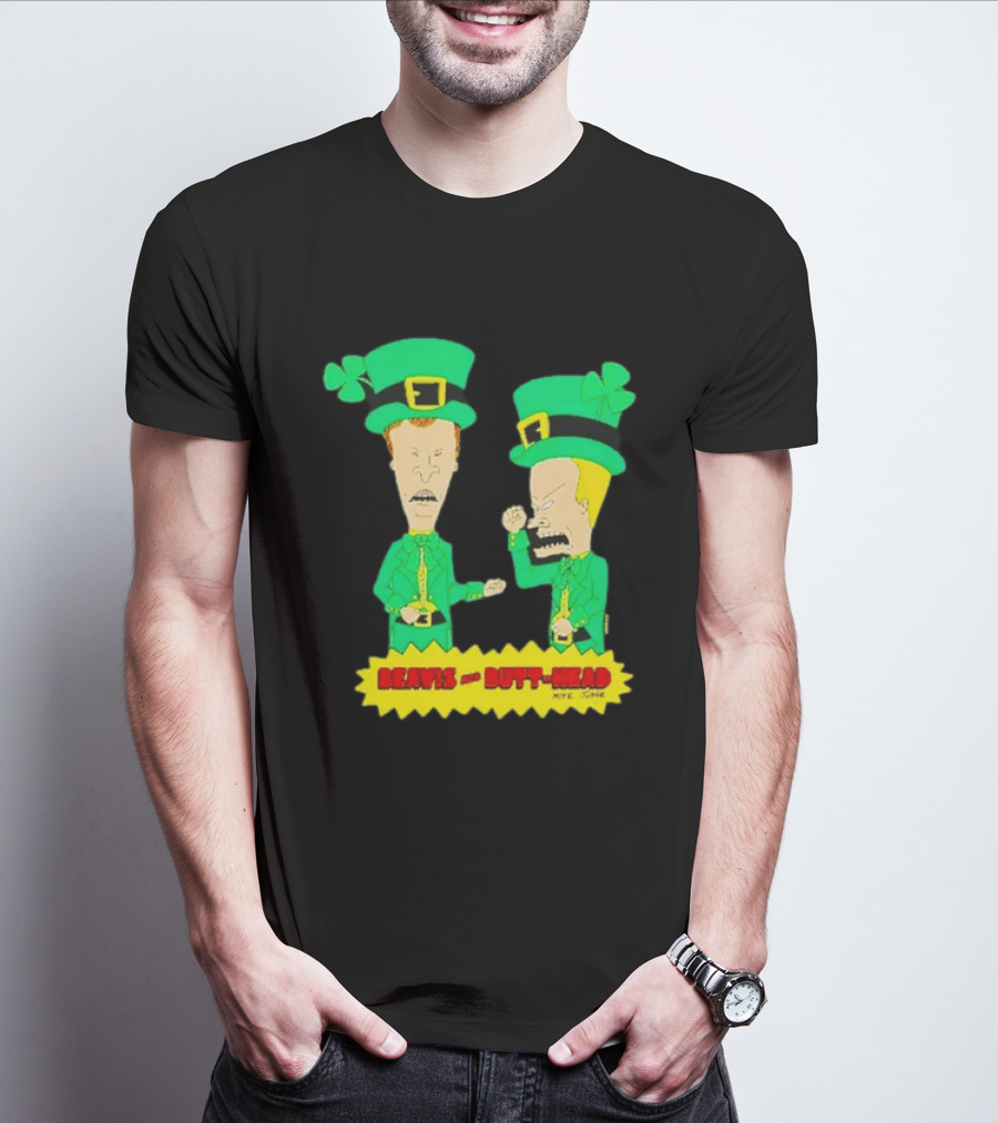 Beavis And Butt Head Leprechaun Costumes Green Bay Packers Mike Judge T-Shirt