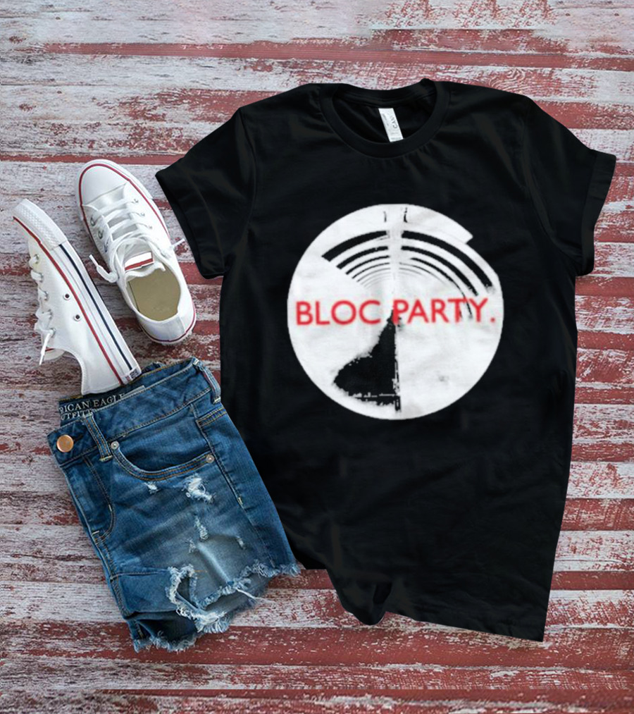 Bloc Party Anatomy Of A Brief Romance Black And White Circle T-Shirt