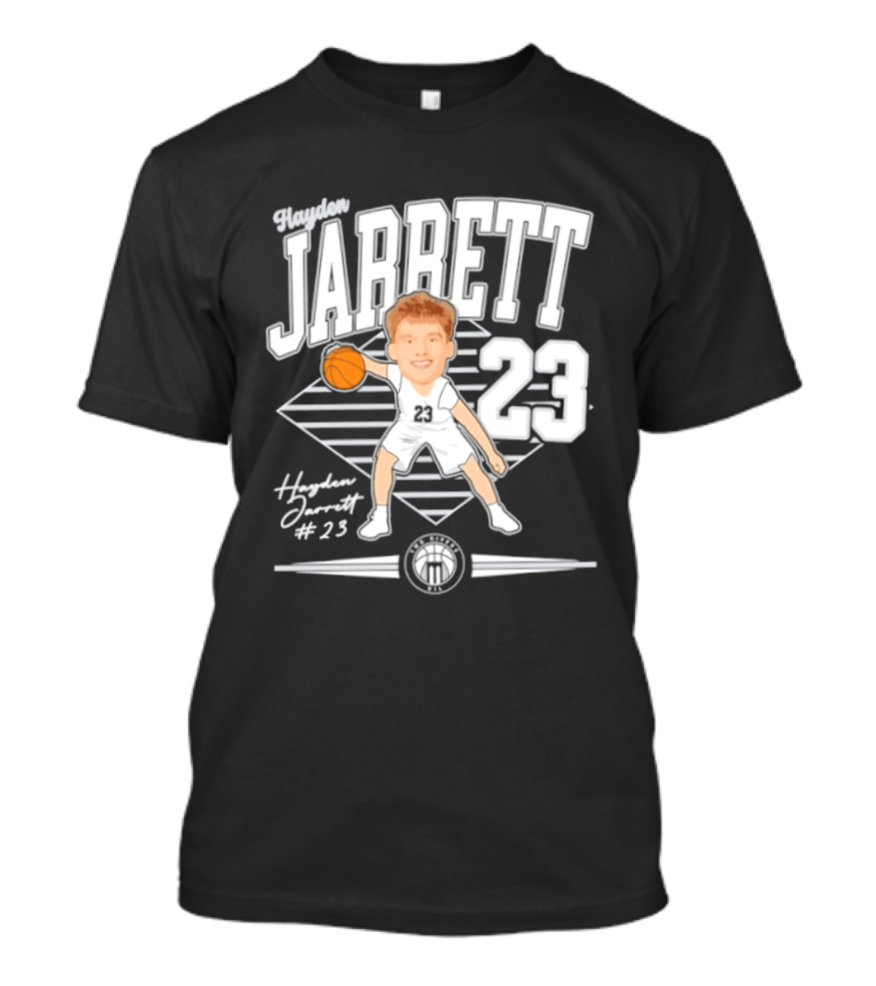Hayden Jarrett 23 Marietta Basketball 2025 Signature T-Shirt