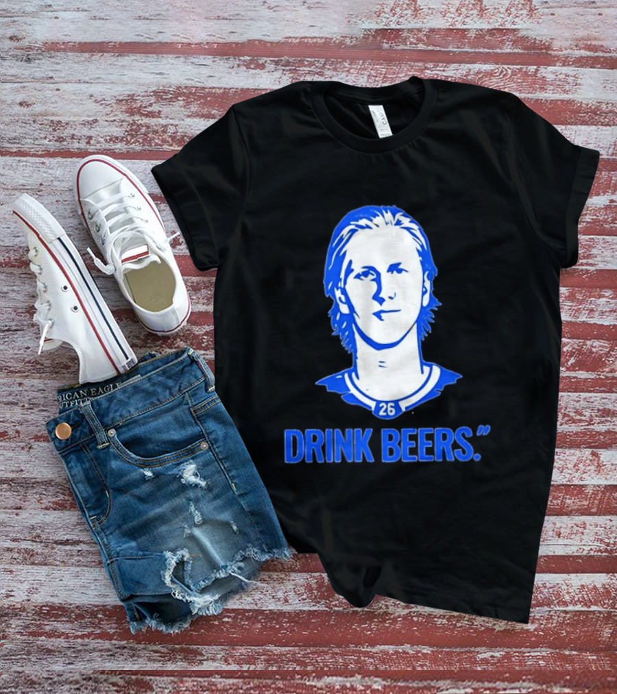 Sam Carrick Rasmus Dahlin Drink Beers Buffalo Sabres Hockey 26 T-Shirt
