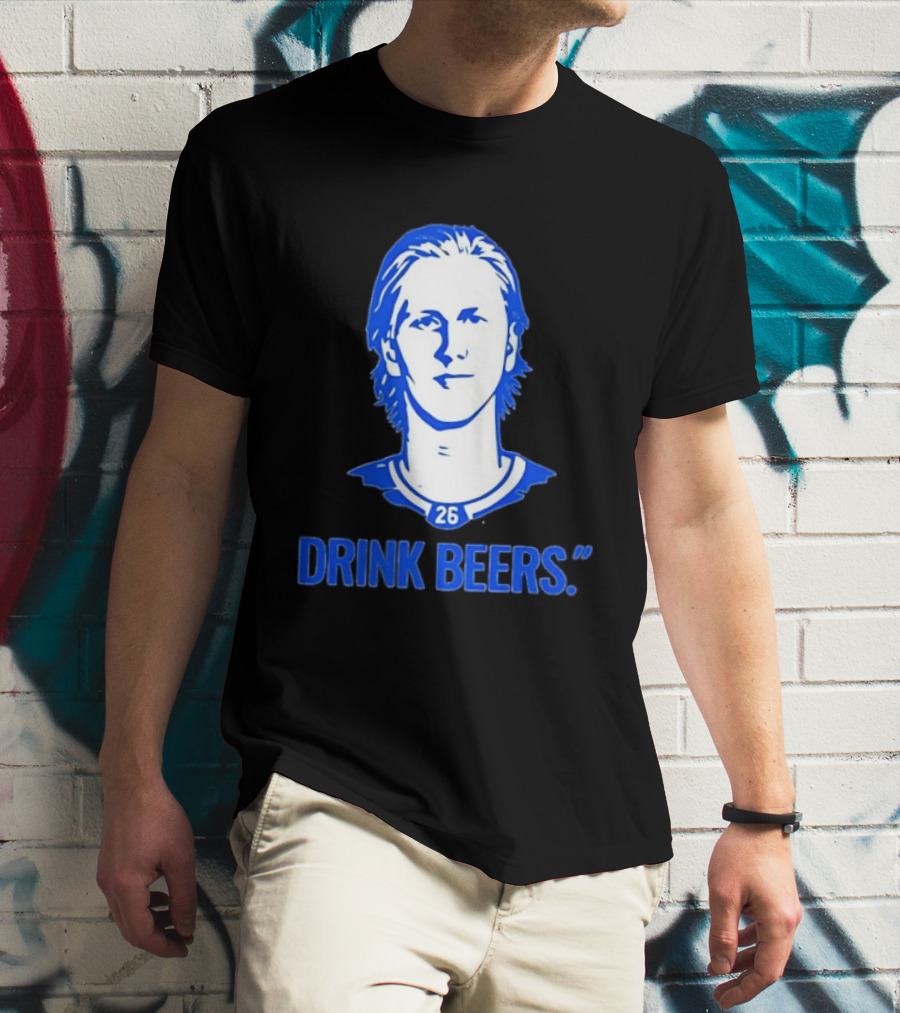 Sam Carrick Rasmus Dahlin Drink Beers Buffalo Sabres Hockey 26 T-Shirt