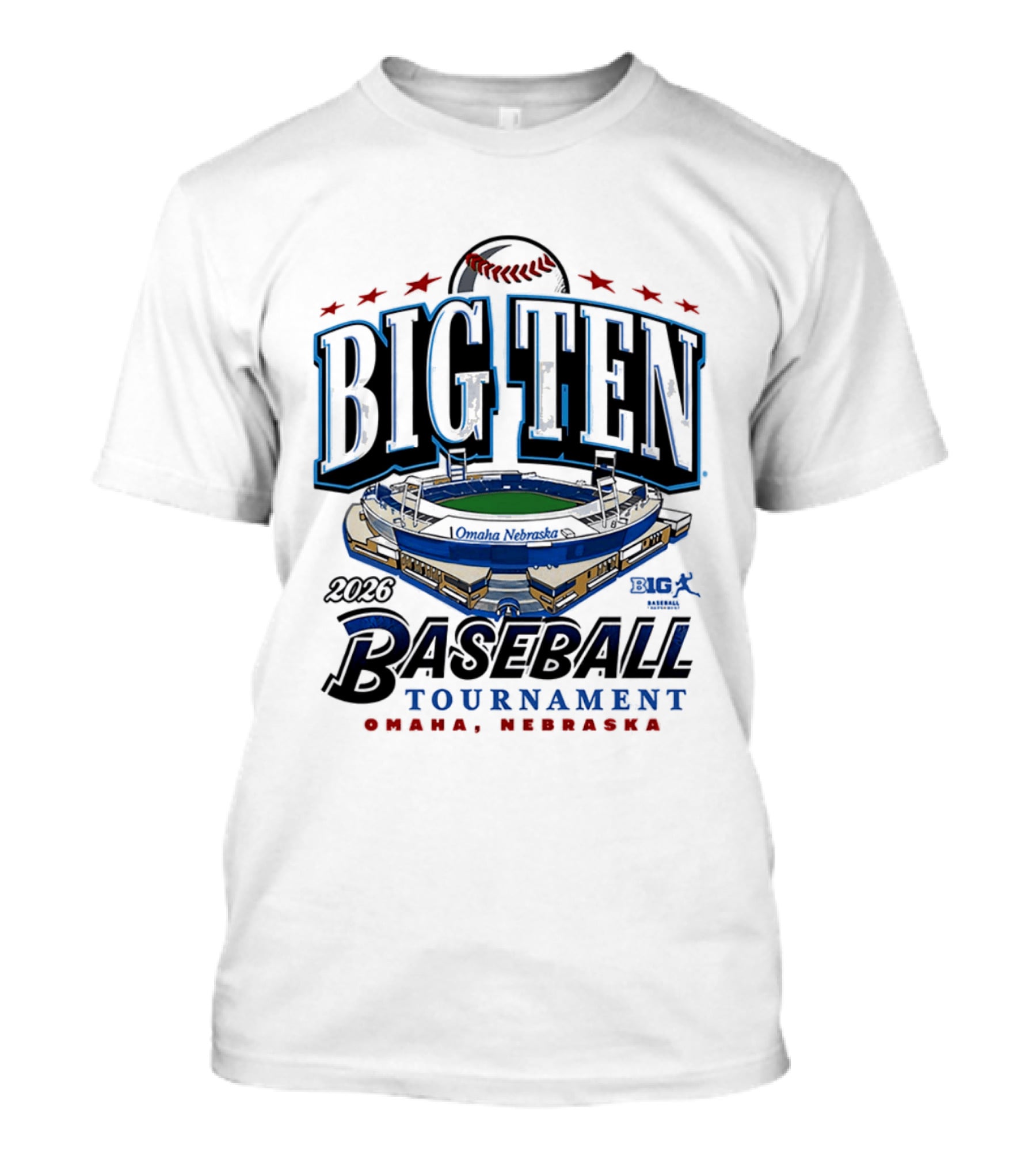 2026 Big Ten Baseball Tournament Omaha Nebraska T-Shirt