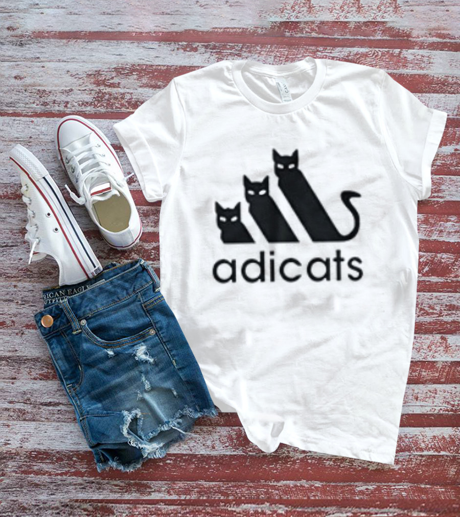 Adicats Funny Cat Lover Parody Catdad Catmom Joke T-Shirt