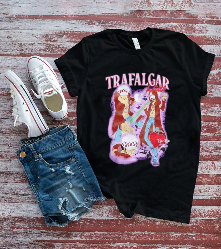 Trafalgar Law Op Op Fruit Collage Character Pose Series T-Shirt