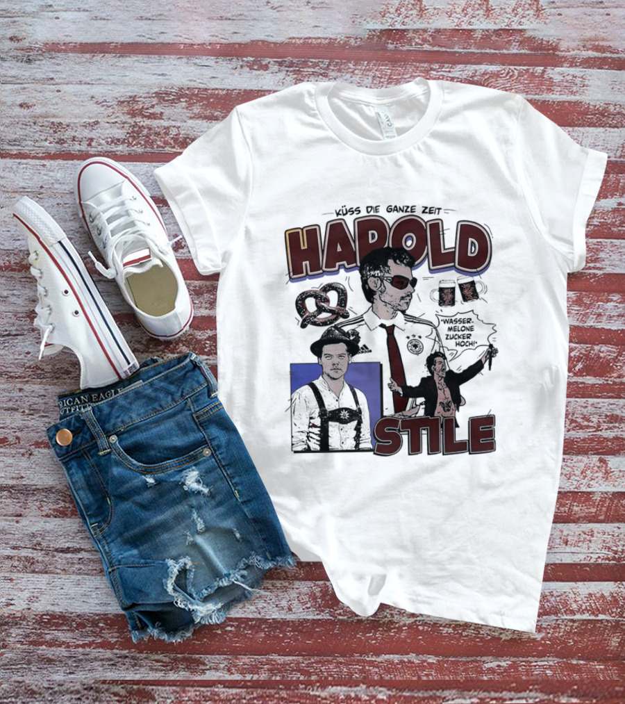 Harold Stile Oktoberfest Pretzel Beer Traditional Outfit T-Shirt
