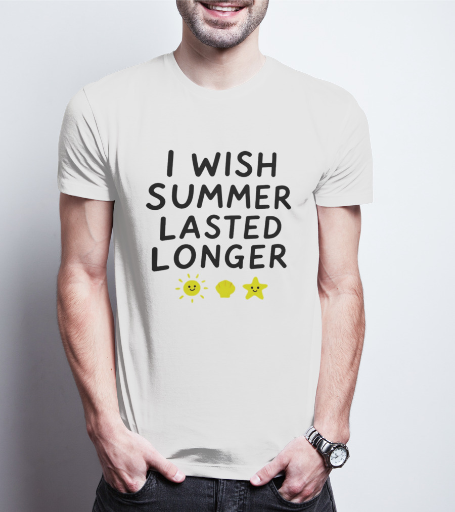 I Wish Summer Lasted Longer Sun Shell Star T-Shirt