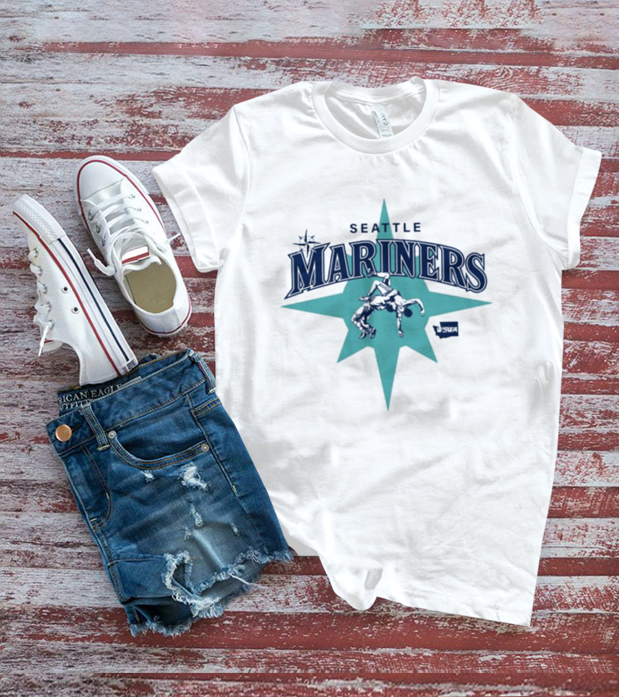 Seattle Mariners WA State Wrestling Association T-Shirt