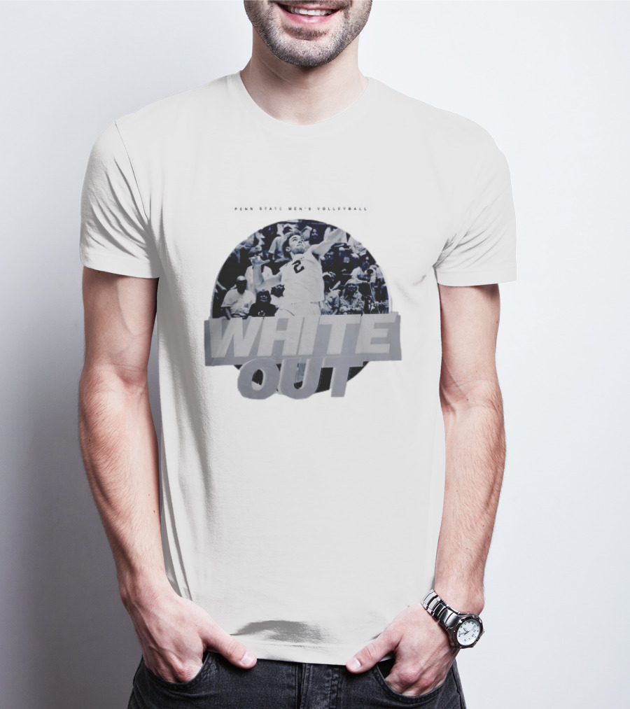 Penn State Nittany Lions Men's Volleyball White Out 2026 Player Action T-Shirt