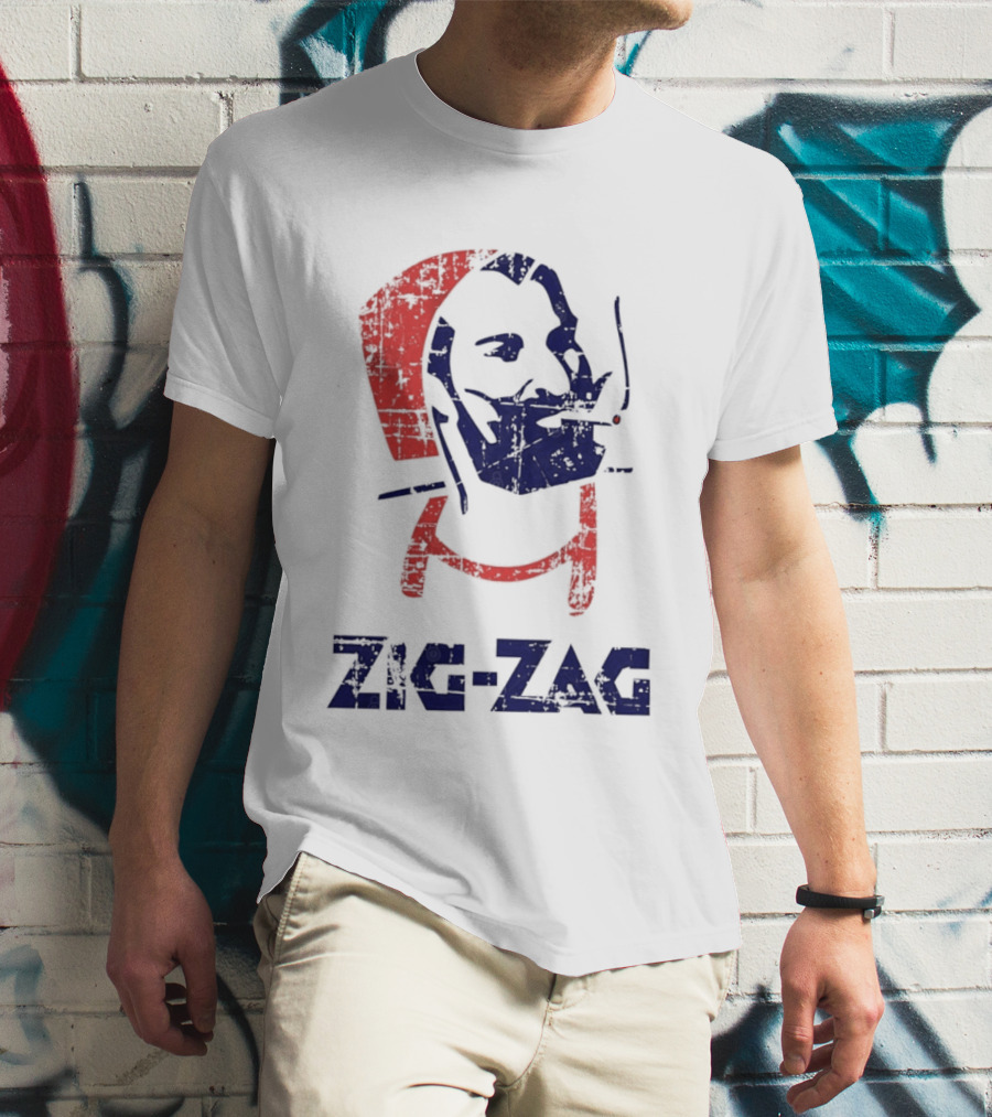 Zouave Soldier Zig Zag Smoking T-Shirt