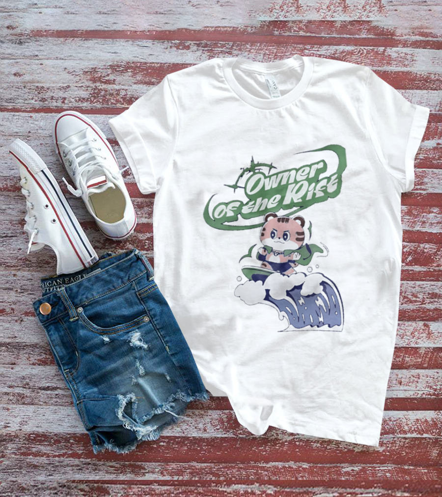 Owner Of The Waves Tiger Surfing Adventure T-Shirt
