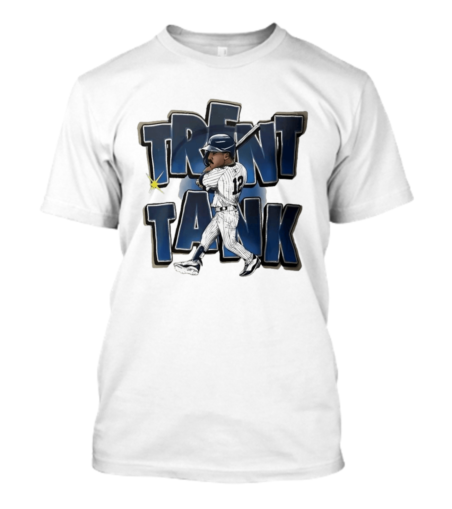 Trent Tank Baseball Homerun Player Number 12 T-Shirt